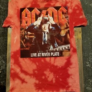 Custom Reverse Dye AC/DC Tee Shirt